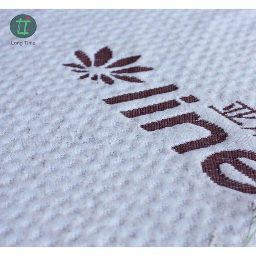 杭州萧山龙泰织造针织提花布 涤麻针织床垫布 针织床罩厂商