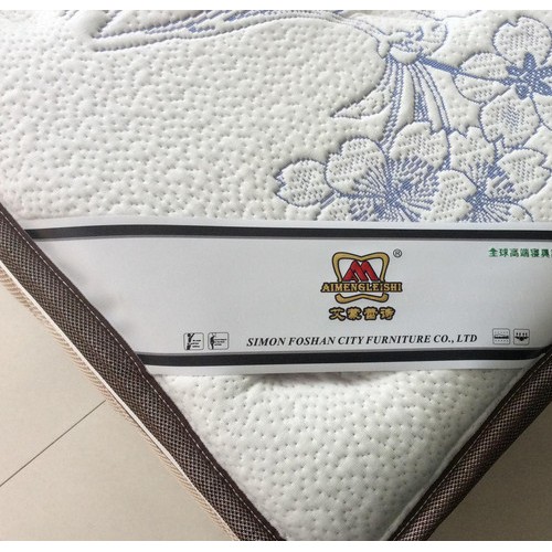 赛蒙家具比利时进口天然乳胶提花针织布独立袋装弹簧床垫图1