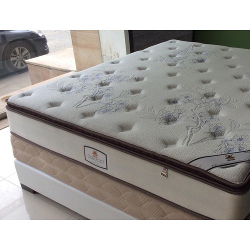 赛蒙家具比利时进口天然乳胶提花针织布独立袋装弹簧床垫图2