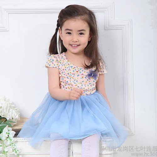 童装2015夏季韩版女童时尚连衣裙图2