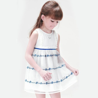 童装女童连衣裙夏装新款韩版大童公主纱裙