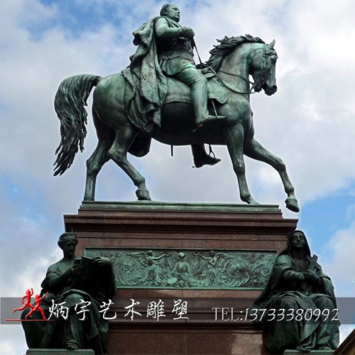 炳宇 西部牛仔人物雕塑 骑马人物泥塑模型 玻璃钢人物雕塑定制 动物雕塑 公园景观小品雕塑图5