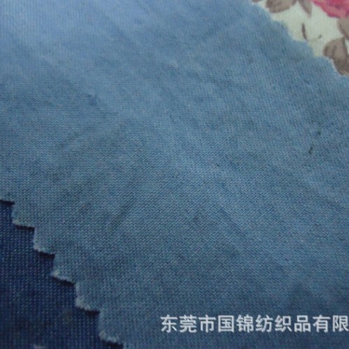 牛仔布 素色牛仔布 涤棉洗水丝光牛仔布 洗水牛仔系列图2