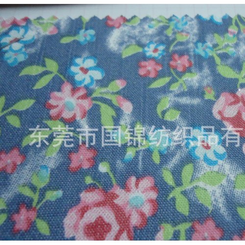 全棉弹力牛仔扎染印花F949 仿牛仔 印花牛仔弹力牛仔弹力印图3