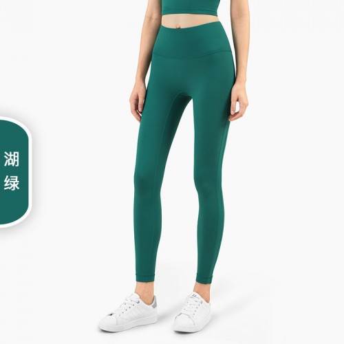 2021新款lulu瑜伽裤无T线欧美运动裸感高腰紧身打底裤女蜜桃臀裤 厂家批发图4