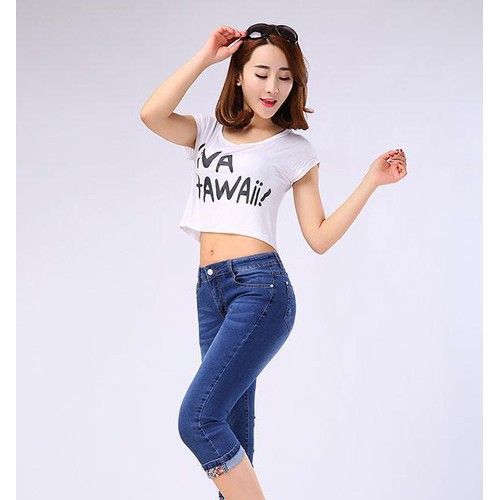 牛仔裤的夏天新款女装牛仔中裤2851986791图4
