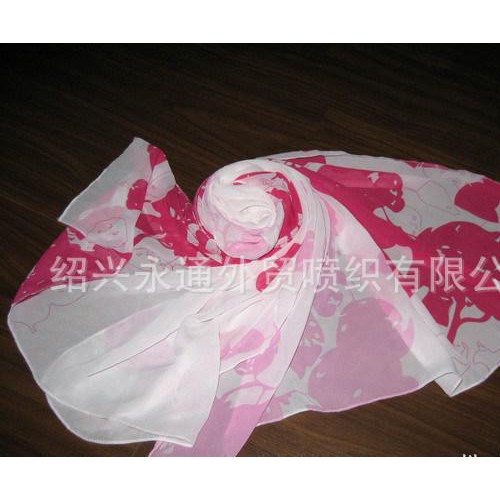 工厂专业定做材质时尚印花围巾丝巾图1