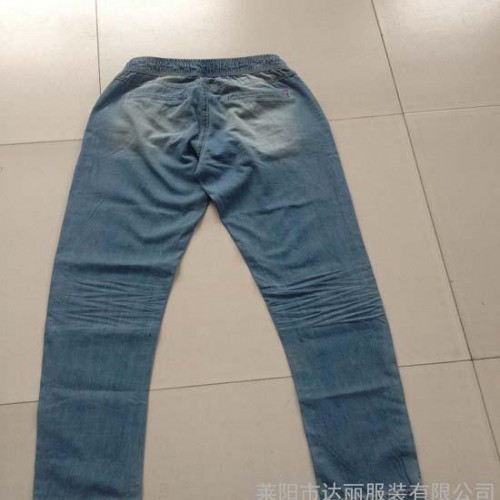 供应春夏新款薄牛仔裤女 薄浅色女休闲牛仔裤图3
