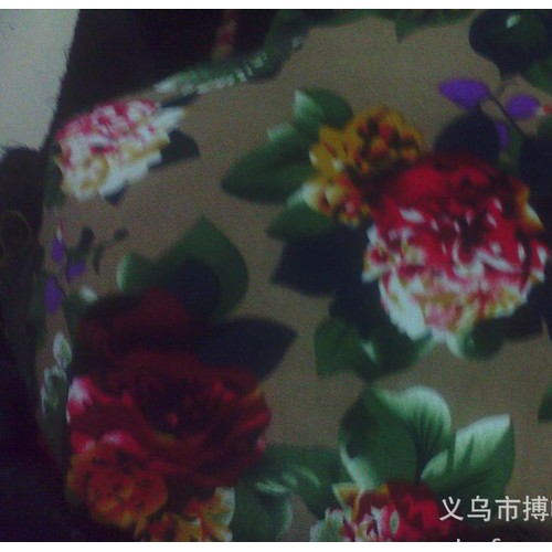 2012新款大花打底裤 加绒保暖裤 九分靴裤 低价批发送录音图2