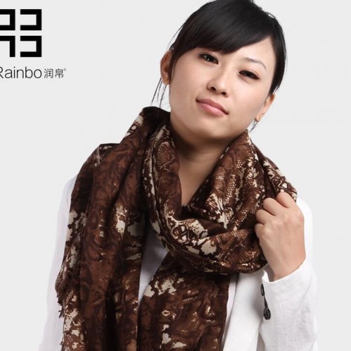 润帛 2015新款 秋冬天女士超长 韩版韩国纯羊毛围巾披肩图3