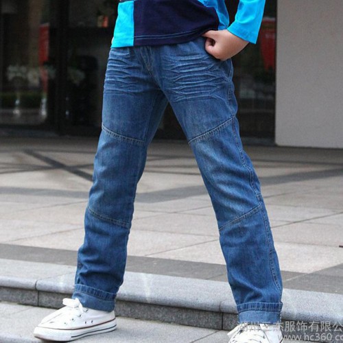 特价童装童裤批发 男童韩版牛仔裤 中大童裤儿童加绒加厚牛仔裤图3