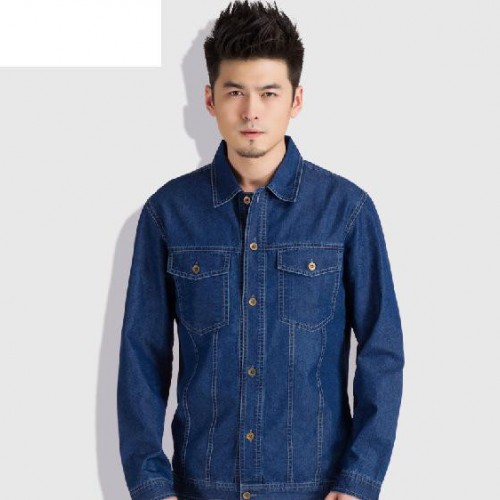 全棉牛仔套装 工作服 工装 牛仔服 **款 直销 电焊服图2