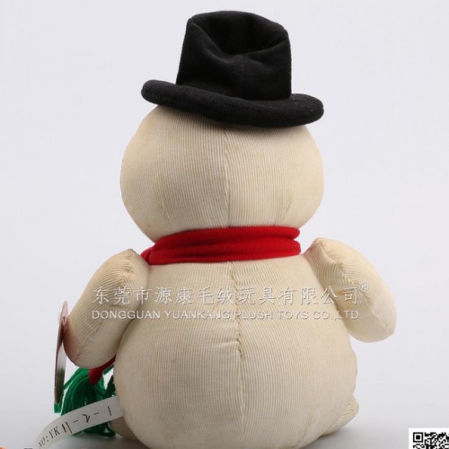 毛绒玩具 圣诞礼品 卡通雪人公仔 戴帽子围巾雪人图3