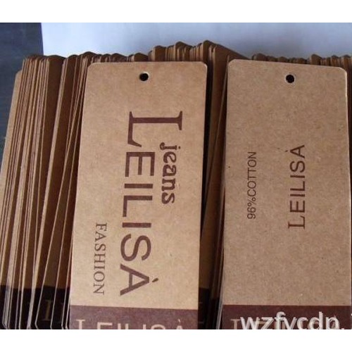 印刷**低价牛仔裤吊牌印刷定做图3