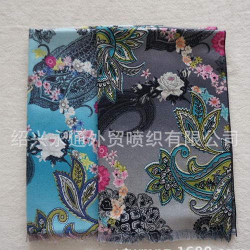 混批2014新款仿羊绒围巾女双面印花花卉腰果图案羊毛保暖披肩图3