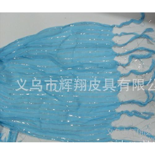 新款** 女款女式 粉色/天蓝色 人造棉质围巾，装饰长方形围巾图3
