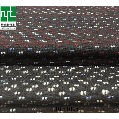 纽意特509G/M2梭织大肚纱大提花冬季围巾大衣面料 厂家定制图4