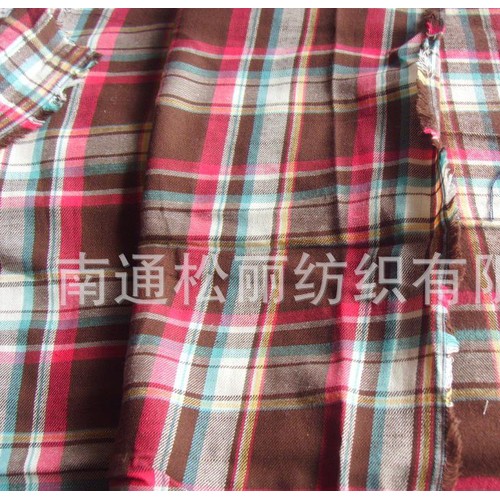 色织大小提花面料.泡泡纱.围巾.光边布.双层布.色织格布 绉布图3