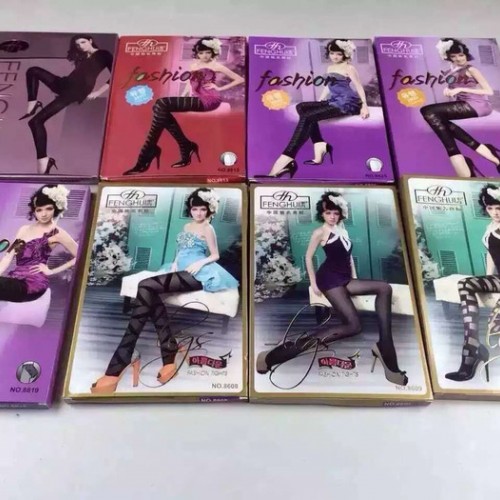 义乌唛丰电子商务有限公司处理库存冬款杂款女士性感印花保暖打底裤三元处理地摊夜市赶集货源图1