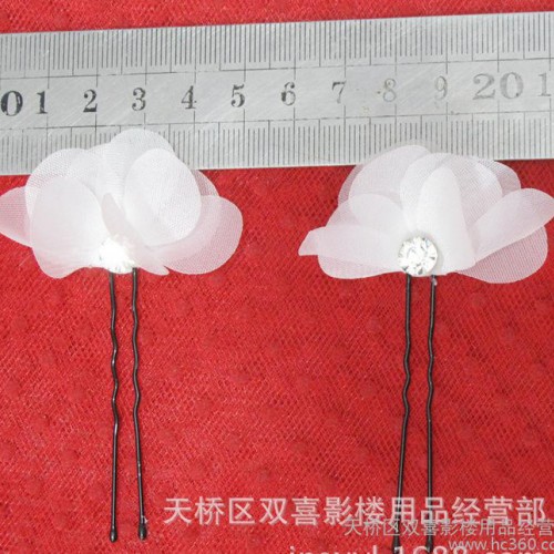 直销,新娘饰品 纯手工制作 【6个装】U型卡头饰图2