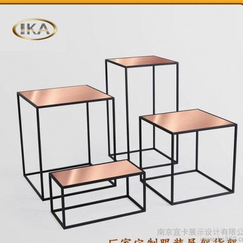 服装店饰品陈列架围巾箱包展示架橱窗陈列道具装饰架摆设陈列道具图3