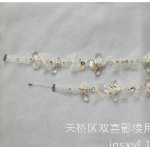 直销,新娘饰品 纯手工制作 水晶头饰 项链头饰套装图1
