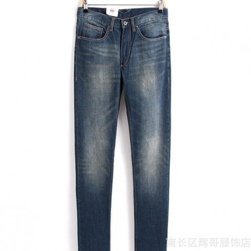 辉哥外贸 2015春夏季新品 男士牛仔裤 长裤 直筒小脚裤图3
