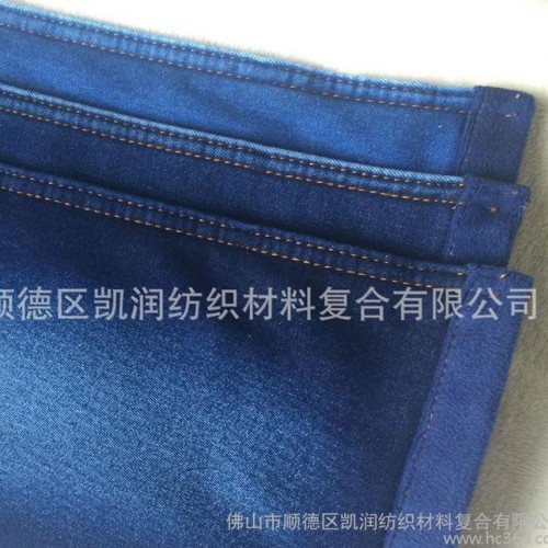 牛仔复合印花剪毛绒 服装复合面料 牛仔复合面料图3