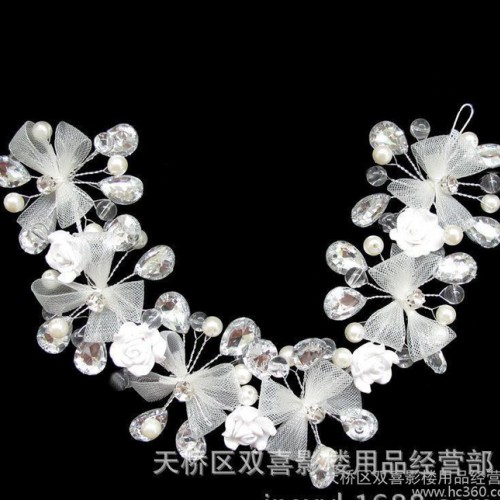 直销,新娘饰品 纯手工制作 水晶头饰图2