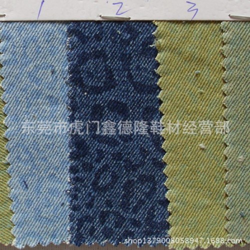 MB211新款支持网购混批豹纹洗水牛仔布图2