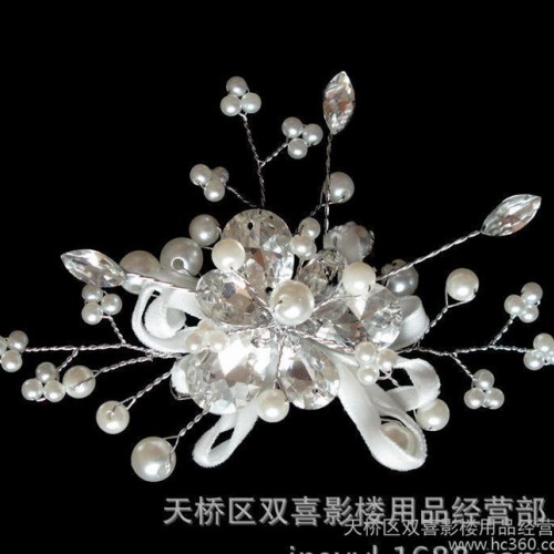 直销,新娘饰品 纯手工制作 蕾丝头饰图3