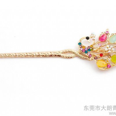 **彩石插发器  美丽时尚头饰 送广告布