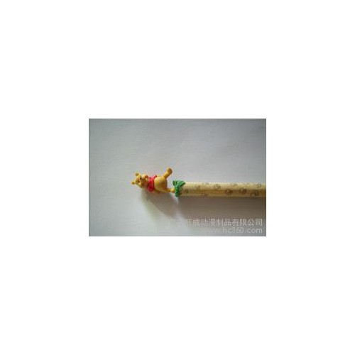 塑胶卡通笔头玩具 笔头饰品 笔公仔图1