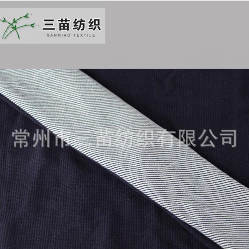 直销  全棉舒适透气华夫格针织牛仔面料图3