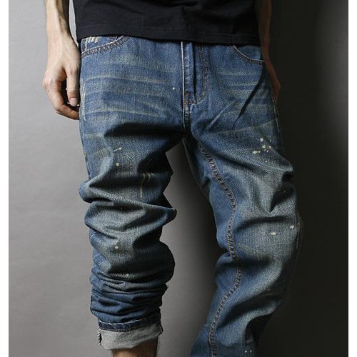2015春装新款男士牛仔裤男式修身型韩版复古男装青年 男裤小脚裤