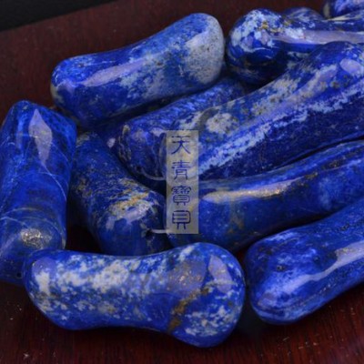 供应天青宝贝青金石 原色原石大骨头饰品DIY