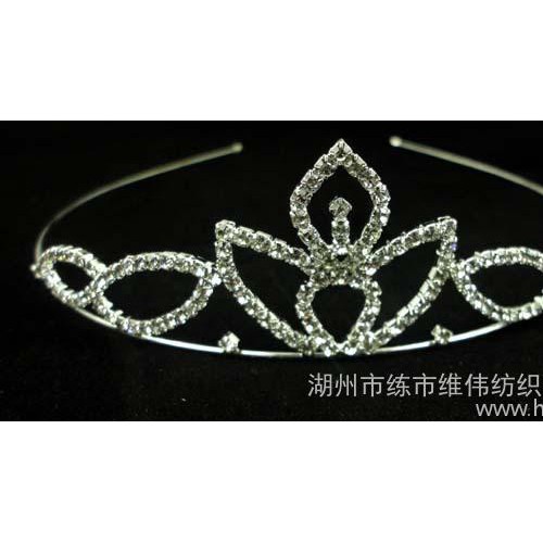 2013新款时尚皇冠头饰**水钻头扣头箍批发图2