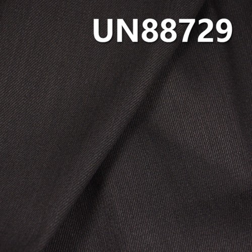 UN88729 100%棉竹節黑经黑纬右斜牛仔布 57/58 11oz 黑牛图7