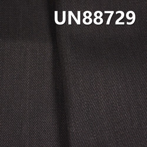 UN88729 100%棉竹節黑经黑纬右斜牛仔布 57/58 11oz 黑牛图6