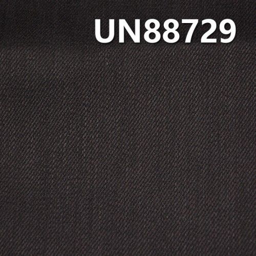 UN88729 100%棉竹節黑经黑纬右斜牛仔布 57/58 11oz 黑牛图5