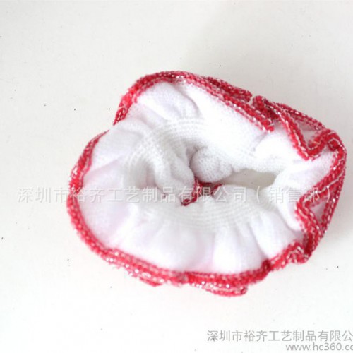 韩版高弹力无接缝毛巾圈 扎头发皮筋发圈 多色发花 发饰头饰图1