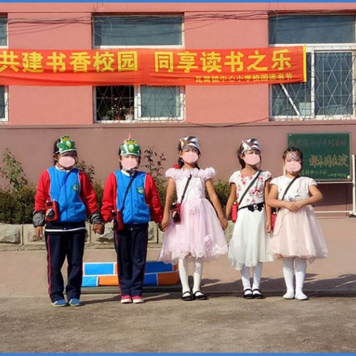 三只羊和狼来了动物头饰 儿童表演道具 课堂教学用品聚会装扮面具图2