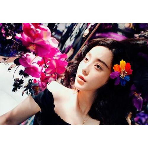 手腕花大花朵发夹沙滩头花海边必备七彩花旅游头饰发饰边夹发圈