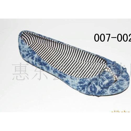 时尚平底单鞋 休闲鞋 牛仔布新款系列 单鞋图2