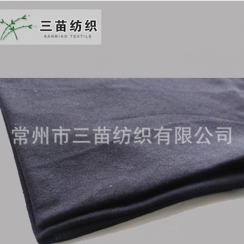 直销 100%棉1*1罗纹针织牛仔面料图3