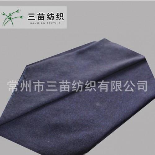 直销 100%棉1*1罗纹针织牛仔面料图2