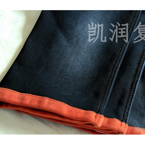 超柔绒复合布面料 牛仔复合布 复合家纺布牛仔服装面料图3