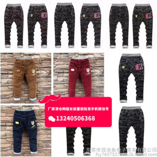 河南郑州童装批发**东北棉服批发加绒加厚童装牛仔裤批发中小童加厚牛仔裤棉裤批发图6