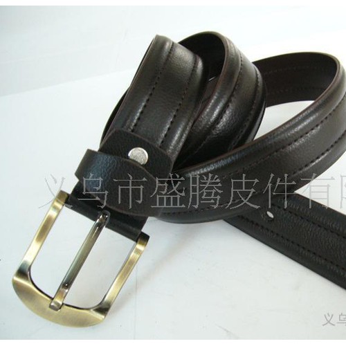 新款百搭 牛仔裤腰带 男士腰带 男士真皮带图1