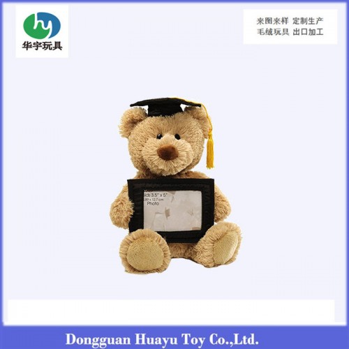 有丝带领结的毛绒玩具泰迪熊公仔加工定做 my first teddy toy